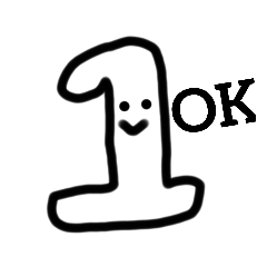 [LINEスタンプ] 数字達の穏やか日常