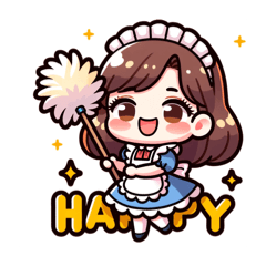 [LINEスタンプ] 日常のメイド