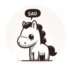 [LINEスタンプ] 感情豊かな馬スタンプ