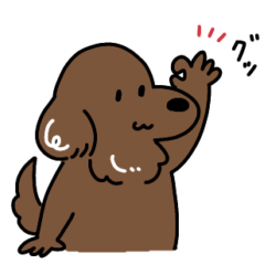 [LINEスタンプ] フラットコーデットレトリバーさん01