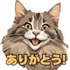 [LINEスタンプ] 私のノルウェージャンフォレストキャット