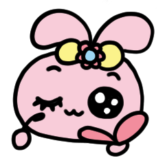 [LINEスタンプ] デコうさ