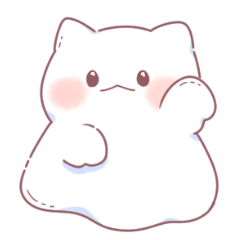 [LINEスタンプ] しーつおばけねこ