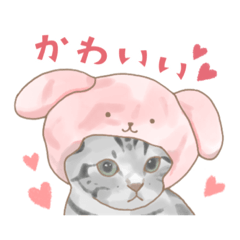 [LINEスタンプ] プードルとにゃんこ