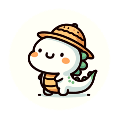 [LINEスタンプ] 笑顔のドラゴン