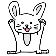 [LINEスタンプ] かわいいかわいいうさぎさん