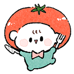 [LINEスタンプ] 戦う系トマトちゃん④