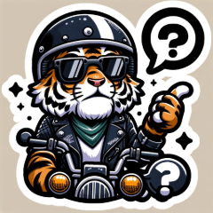 [LINEスタンプ] タイガーライダーアドベンチャー