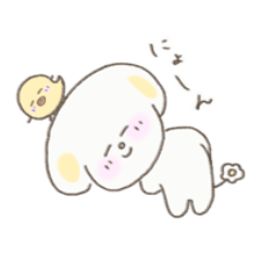 [LINEスタンプ] おはなぽん と ぴよん