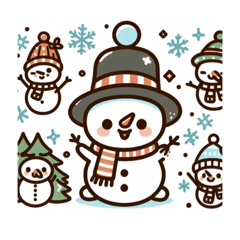 [LINEスタンプ] ふわふわウィンター