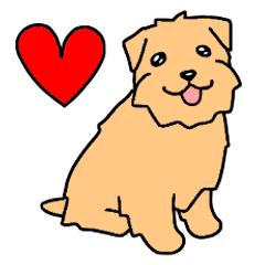 [LINEスタンプ] 犬種別ノーフォーク・テリア(英語Ver)