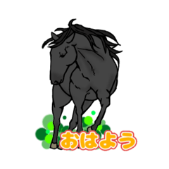 [LINEスタンプ] 馬が好き