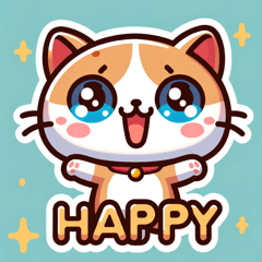 [LINEスタンプ] かわいい猫の感情7