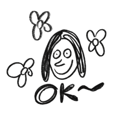 [LINEスタンプ] ラフガキさん