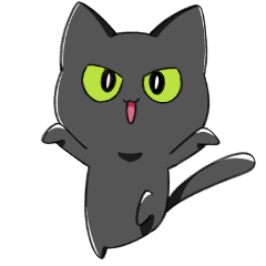 [LINEスタンプ] ちょっぴり目つきの悪い猫