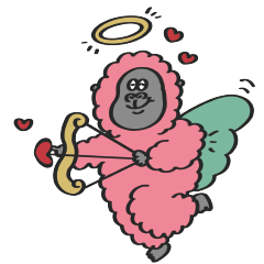 [LINEスタンプ] ぴんくごりら（with Gorilla）