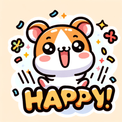 [LINEスタンプ] ハムスター感情の輪