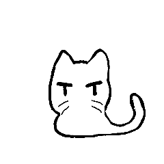 [LINEスタンプ] しろいこねこのきもち