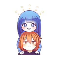 [LINEスタンプ] シズクちゃんとヒナカちゃん