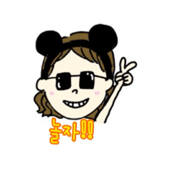 [LINEスタンプ] シールスタンプ韓国語一言