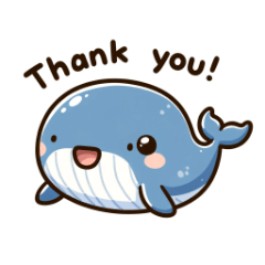 [LINEスタンプ] 楽しいクジラたち