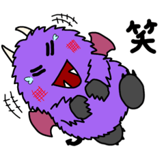 [LINEスタンプ] 悪魔のもじゃ丸