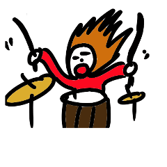 [LINEスタンプ] ドラマー太郎