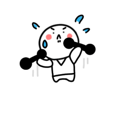 [LINEスタンプ] しろもっちぃ3