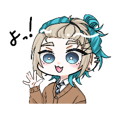 [LINEスタンプ] 二葉みずき クユ