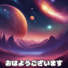 [LINEスタンプ] 宇宙の日常会話 定型文