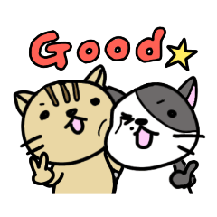 [LINEスタンプ] 3匹のねこ①