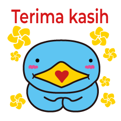 [LINEスタンプ] 思いやりの言葉 インドネシア語Ver