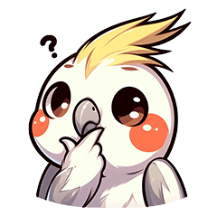 [LINEスタンプ] かわいいオカメインコです