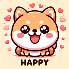 [LINEスタンプ] かわいい柴犬の表情