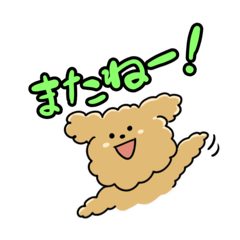 [LINEスタンプ] ゆるいトイプードルで日常会話