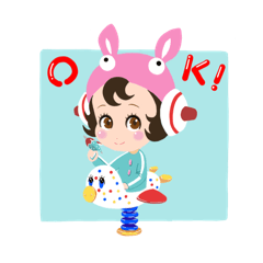 [LINEスタンプ] ちびっ子あいこちゃんスタンプ！