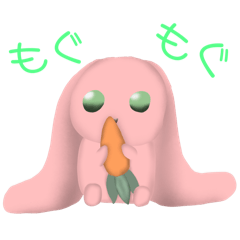 [LINEスタンプ] みみでかウサギ