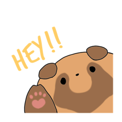 [LINEスタンプ] 垂れ耳たぬき