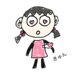 [LINEスタンプ] DoraNeko girl ①