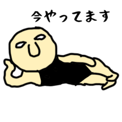 [LINEスタンプ] 働くだらしない男