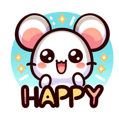 [LINEスタンプ] キュートなねずみちゃん