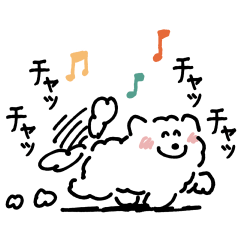 [LINEスタンプ] DOUHUA THE SAMOYED 3