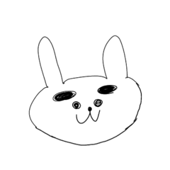 [LINEスタンプ] 太眉うさぎのヨシコ