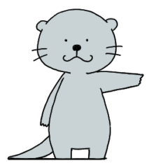 [LINEスタンプ] カワウソ三郎