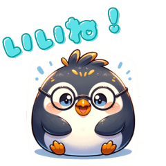 [LINEスタンプ] まんまる めがねっこ イワトビペンギン