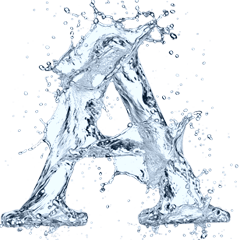 [LINEスタンプ] 水のアルファベット