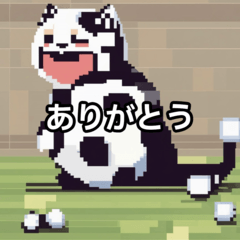 [LINEスタンプ] サッカーをする猫B