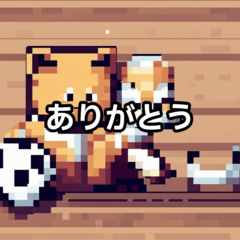 [LINEスタンプ] サッカーをする猫A