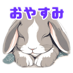 [LINEスタンプ] 可愛いロップイヤーうさぎのスタンプ集！