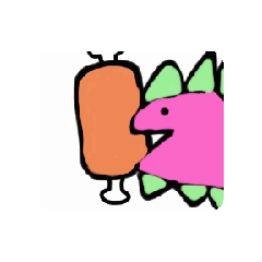 [LINEスタンプ] 動くチンアナゴたち